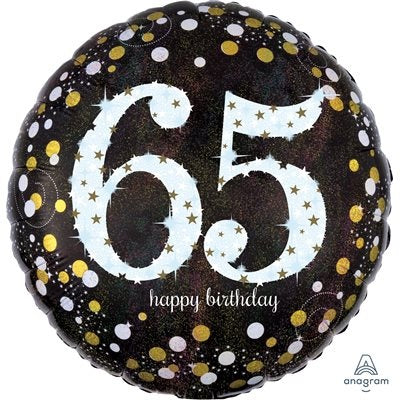 Happy Birthday 65 Decorative Balloon 18''