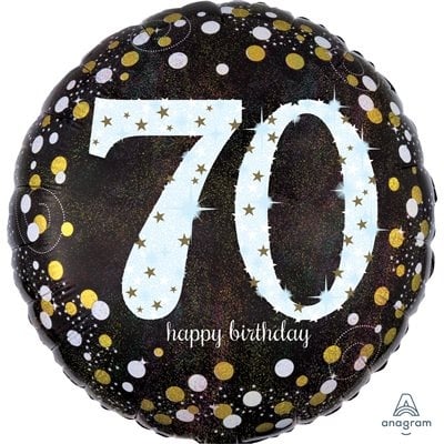 Happy Birthday 70 Decorative Balloon 18''