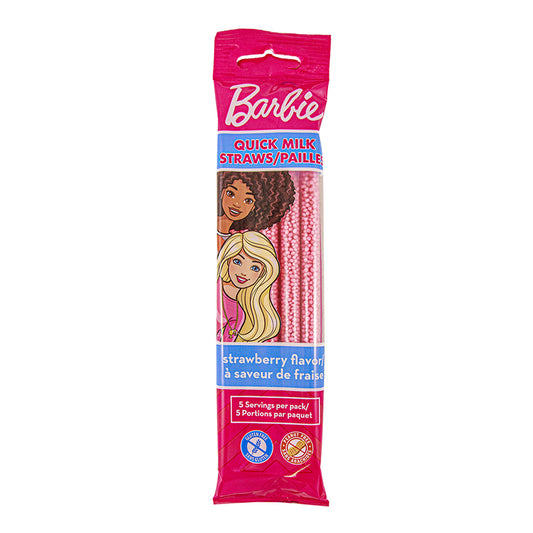 Pailles aromatisées à la fraise Barbie 30g