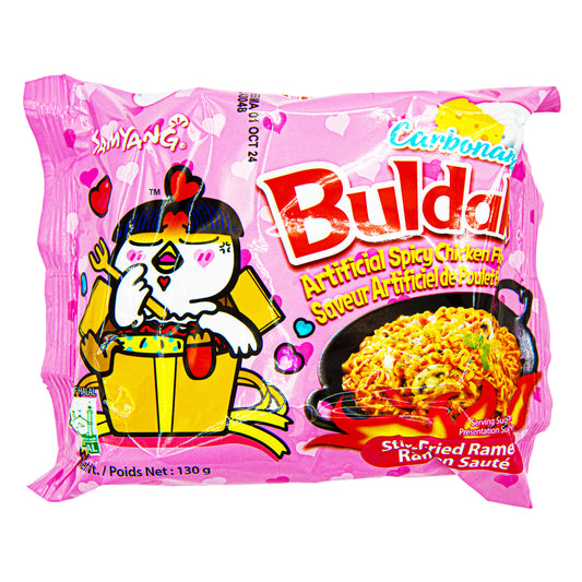 Buldak ramen spicy chicken carbonara