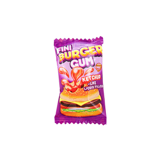 Burger Gum Stuffed With Ketchup Like Liquid