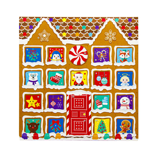 Customizable advent calendar gingerbread