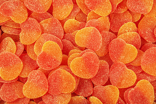 Peach hearts