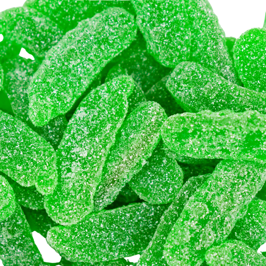 Sour gummi pickles