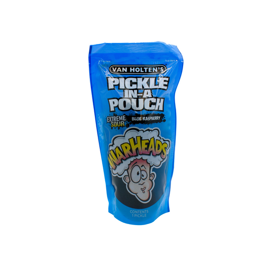 Warheads blue raspberry pickle