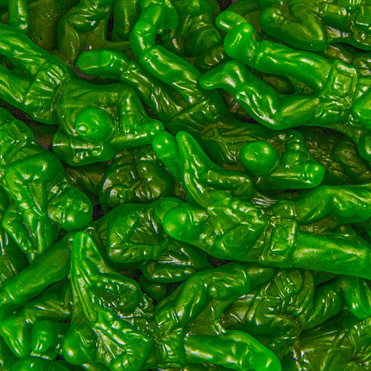 Green soldiers candies