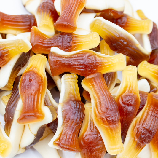 Filled Cola bottles