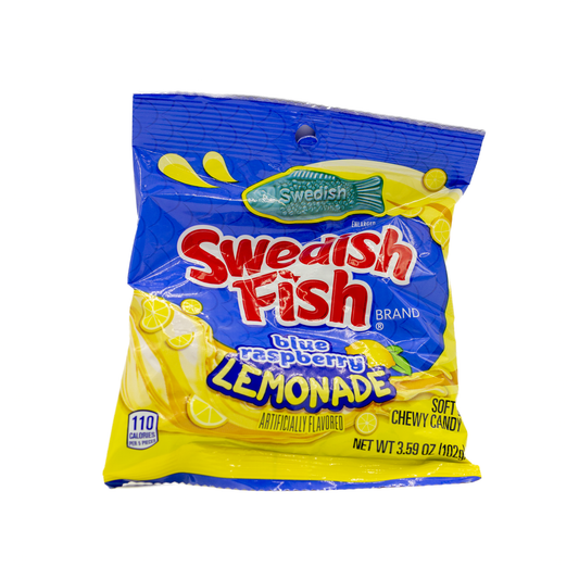 Swedish Fish Framboise Bleu et Limonade 102g
