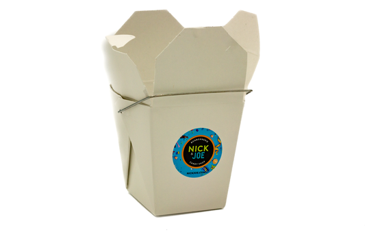Chinese Takeout Box with Metal Handle