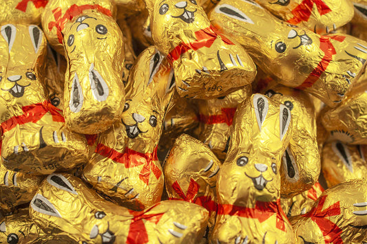 Wrapped hollow Milk Chocolate Bunnys