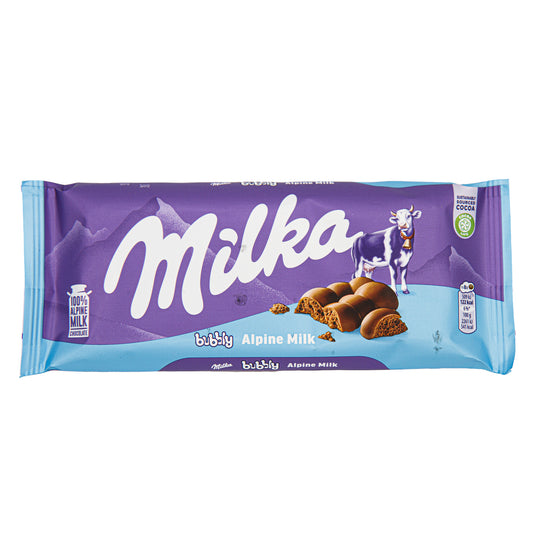 Milka bubbly alpine milk 90g