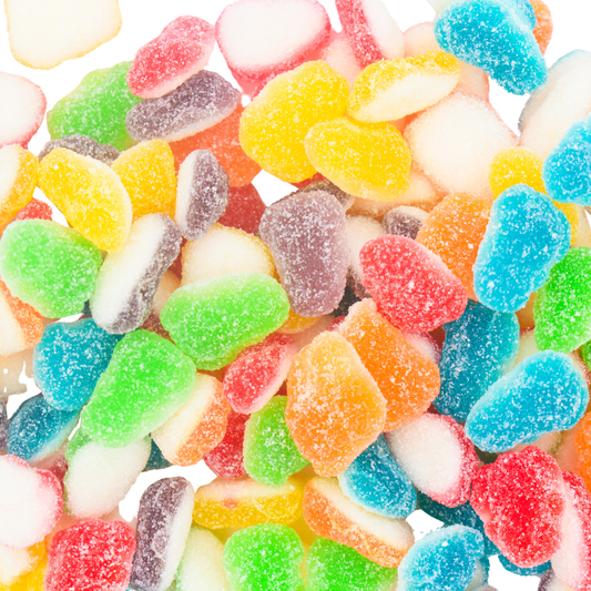 Sour mini gummy frogs