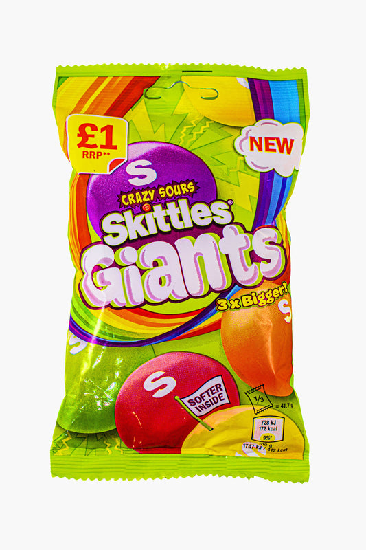 Skittles Giants crazy sours 132g