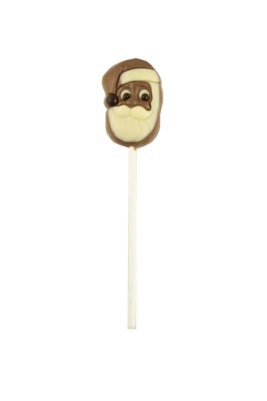 Milk and White Chocolate Santa Lollipop 15g