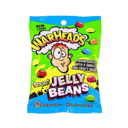 Warheads sour jelly beans 141g