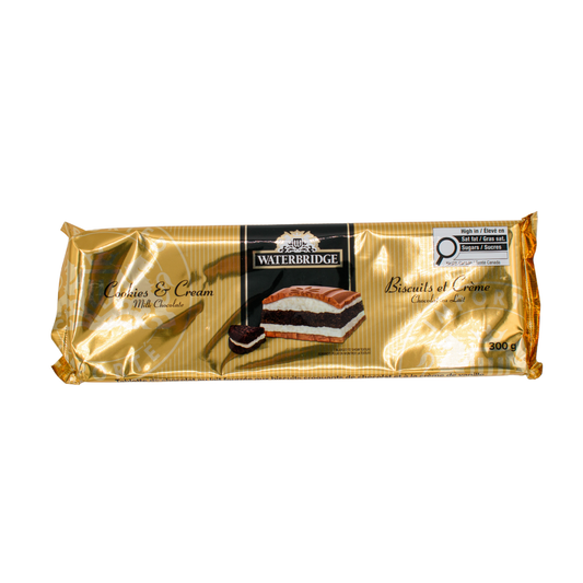 Waterbridge Cookies and Cream Milk Chocolate 300g