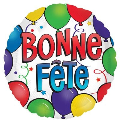 Bonne Fête Balloons Decorative Balloon 18''