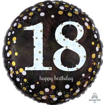 Happy Birthday 18 Decorative Balloon 18''