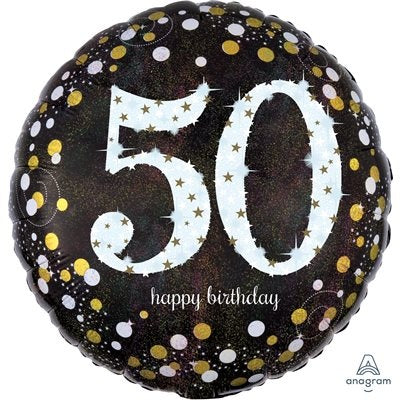 Happy Birthday 50 Decorative Balloon 18''