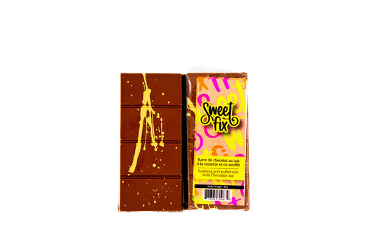 Dubai hazelnut and puffed rice milk chocolate bar 140g