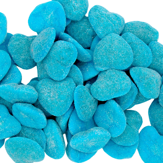 Sour stuffed blue hearts