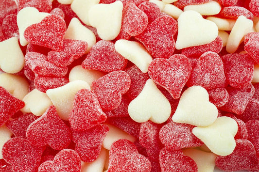 Red And White Hearts