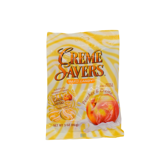 Creme Savers Hard Candy Peaches and Creme 85g