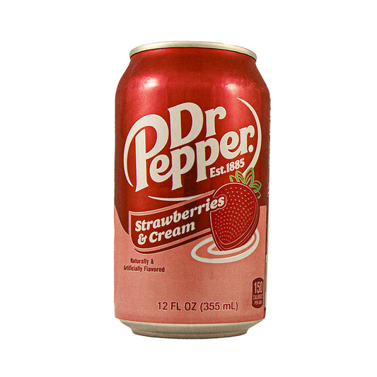 Dr Pepper Strawberries & Cream Soda 355ml