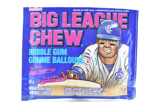 Big League Chew blue raspberry bubble gum 60g