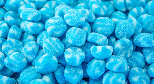 Sweet spirals  blue raspberry