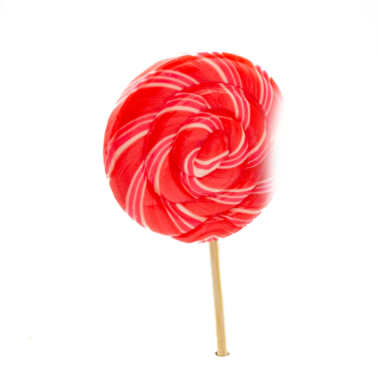 Sweet Whirls Cream & Strawberry Lollipop 65g