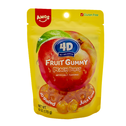 4D Gummy Peach 170g