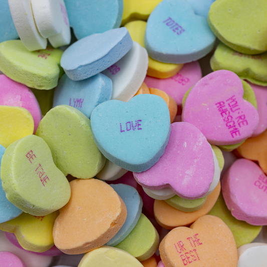 Large conversation hearts