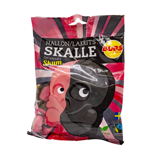 Bubs raspberry  & licorice Skull 90g
