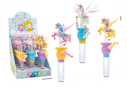 Rolling Pegasus Toy with Hard Candy 4g