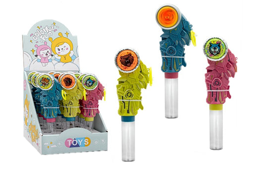 Light Up Dino Gyro Toy with Hard Candy 4g