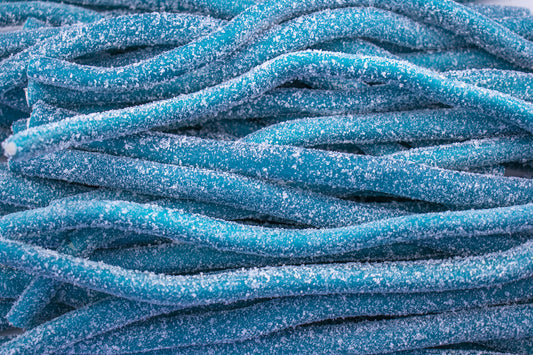 Jumbo Sour Blue Raspberry Filled Licorices
