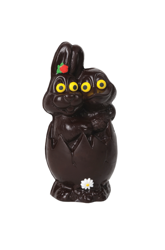 Lulu Dark Chocolate Rabbit Duck-Egg 220g