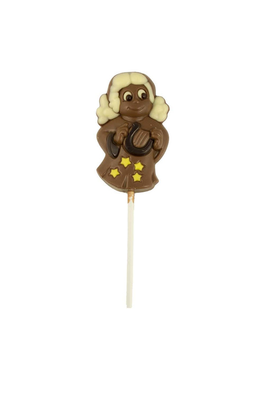 Chocolate Angel with Harp Lollipop 35g