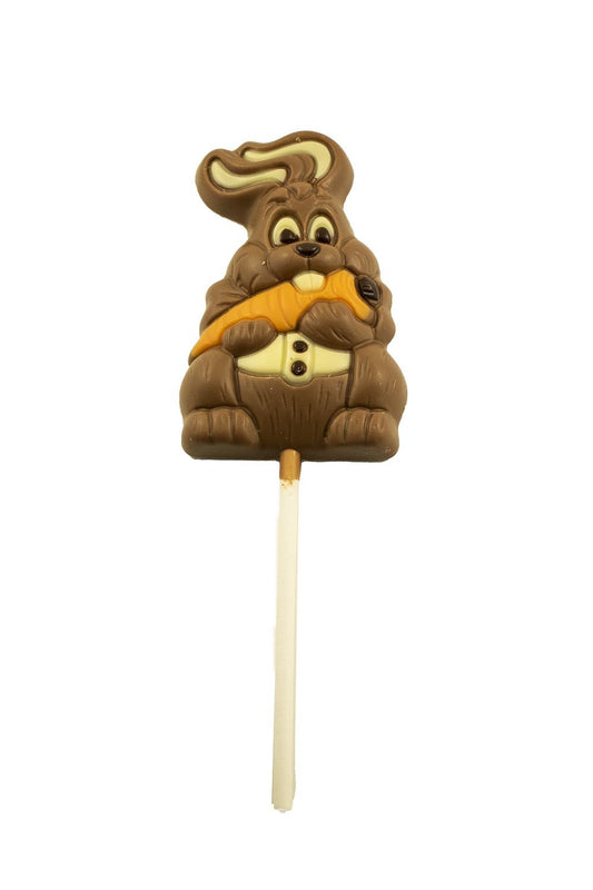 Chocolate Bunny Carrot Lollipop 35g