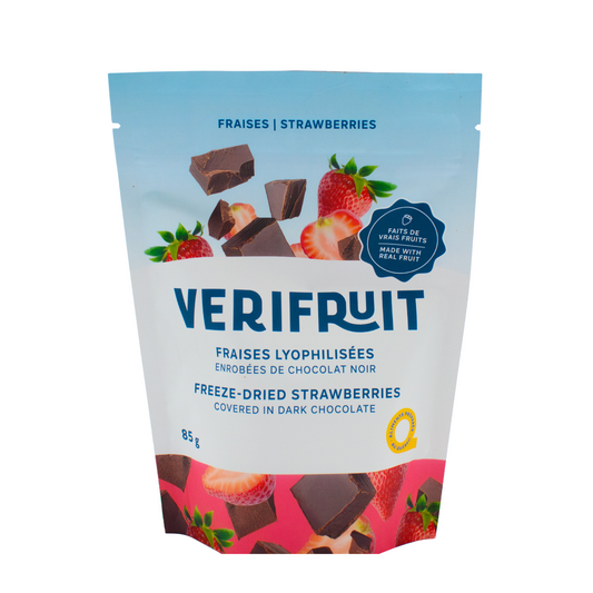 Freeze-dried strawberries dark chocolate 85g